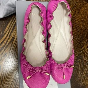 Aerin Women’s Irene Azalea Waxed Snake ballet flat